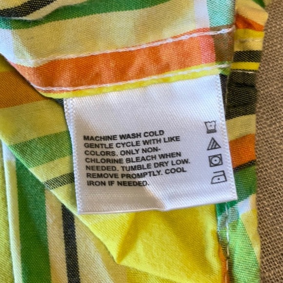 Yellow and Green Plaid Button Down Shirt - Picture 4 of 5